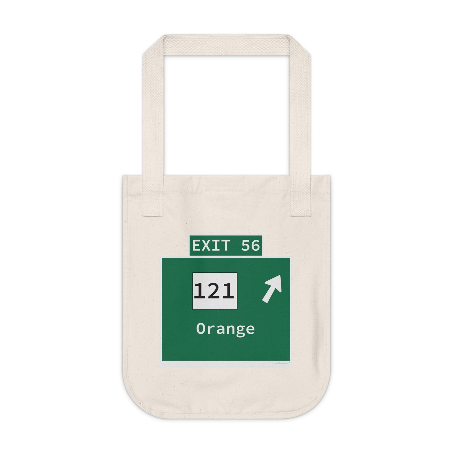 Vintage WCP Exit 56 Sign Organic Canvas Tote Bag