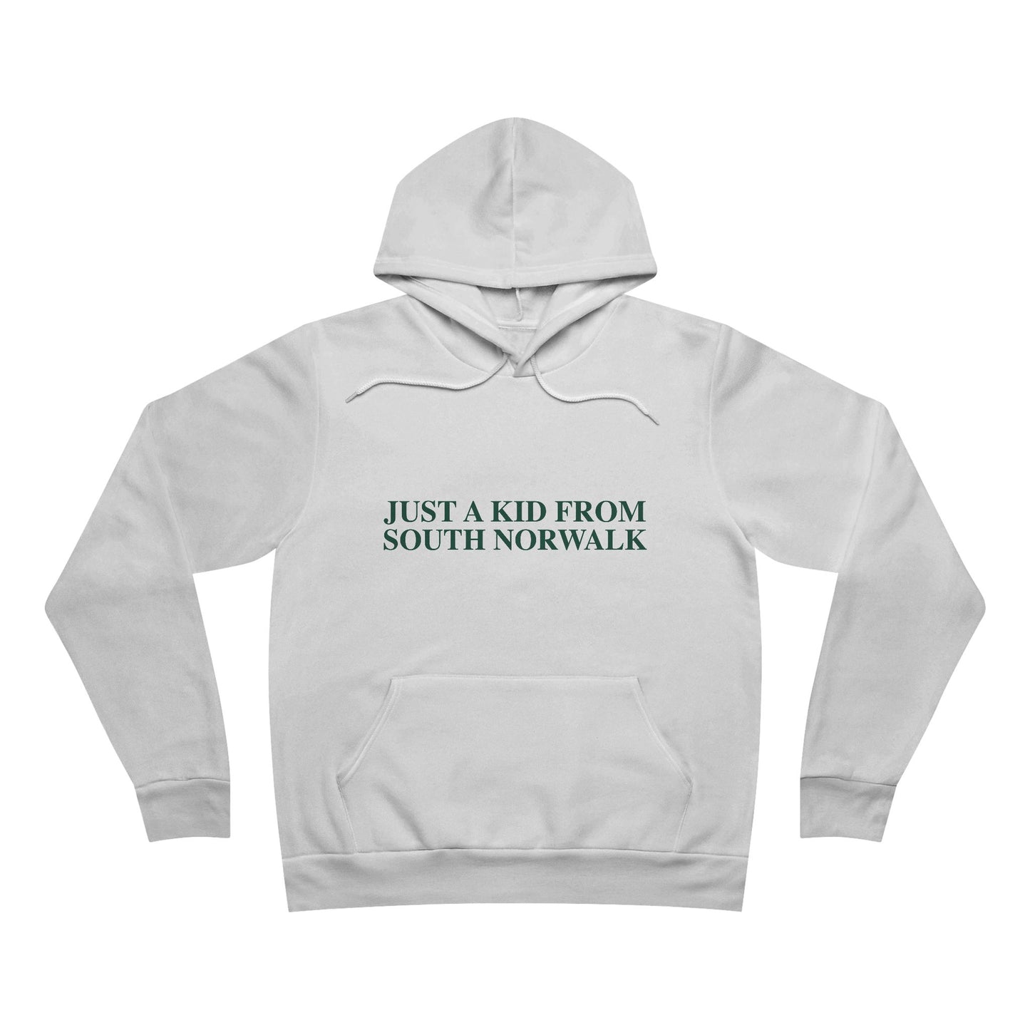 Just a kid from South Norwalk Unisex Sponge Fleece Pullover Hoodie
