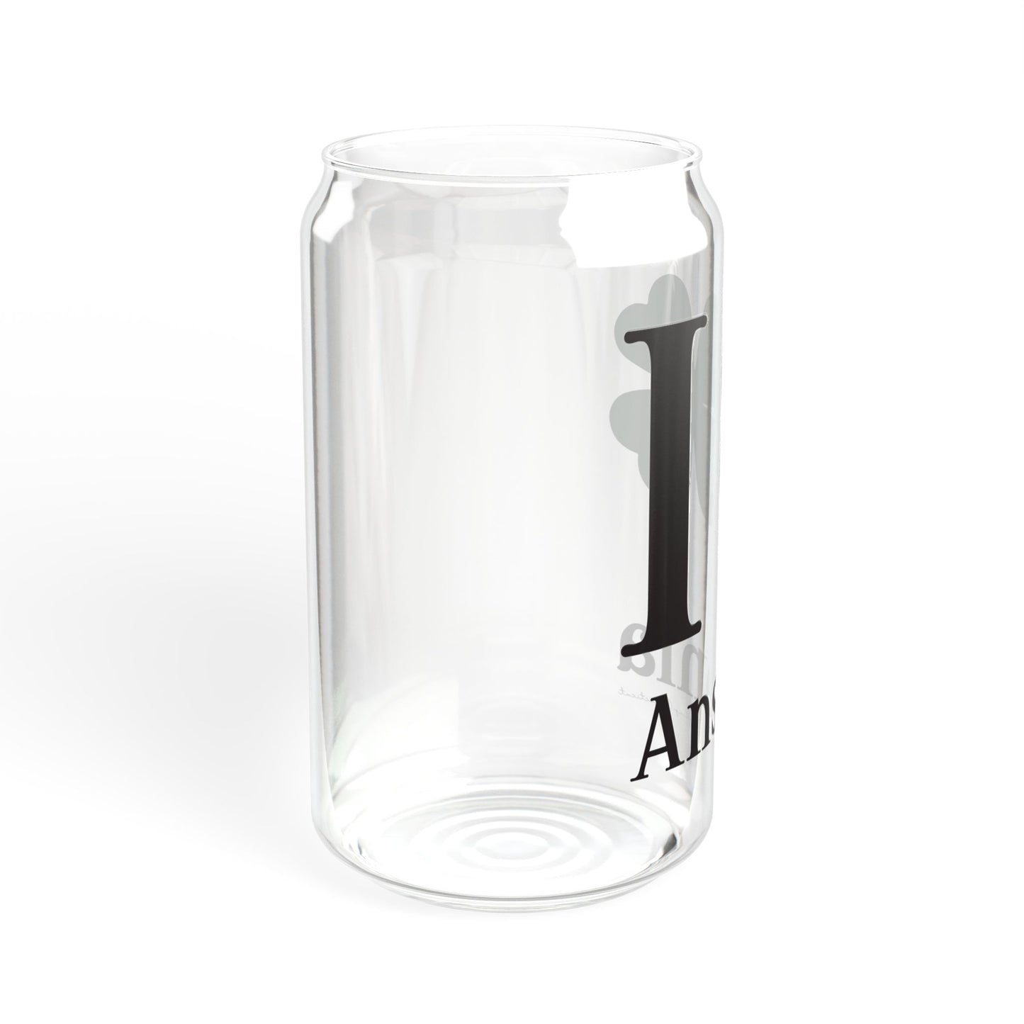 I Clover Ansonia Sipper Glass, 16oz