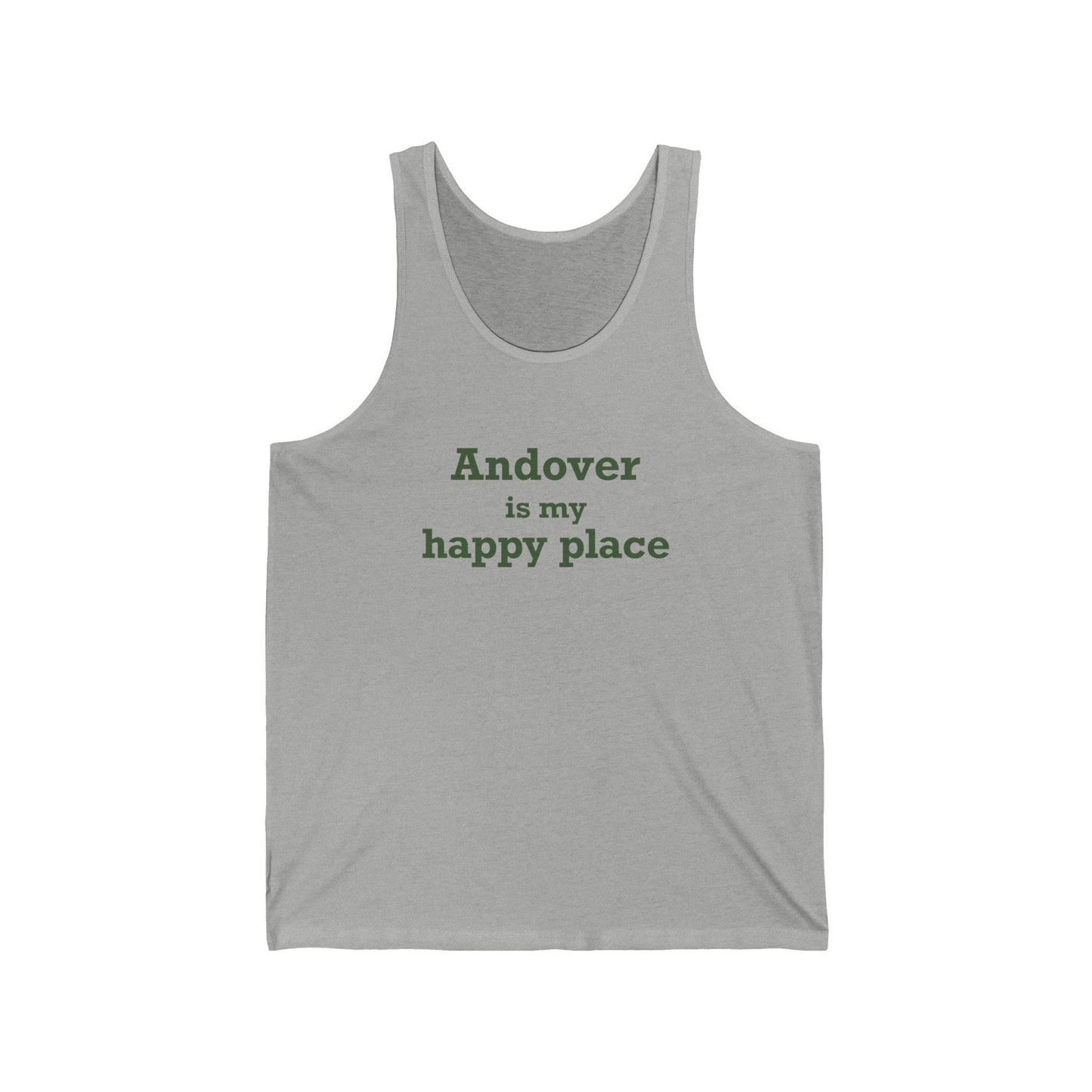 Andover is My Happy Place Unisex Jersey Tank Top