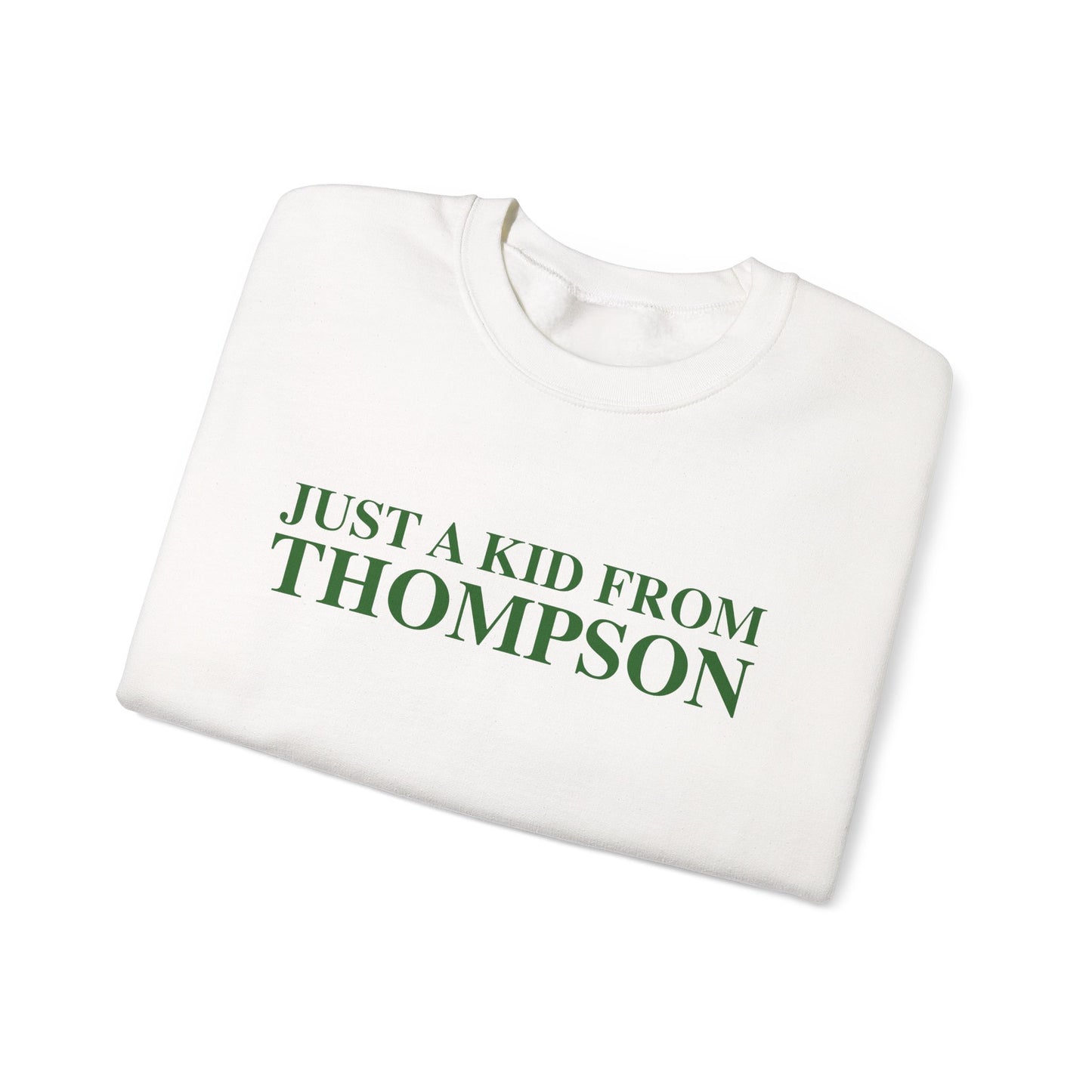 Just a kid from Thompson Unisex Heavy Blend™ Crewneck Sweatshirt