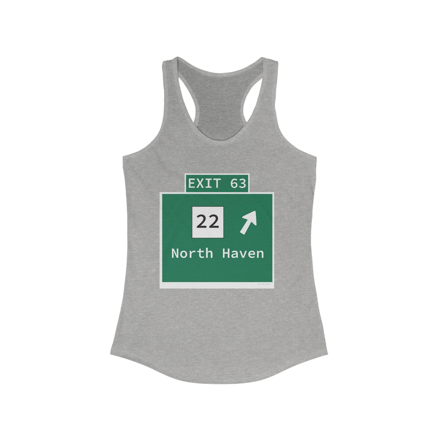 Vintage WCP Exit 63 Sign Women's Ideal Racerback Tank Top