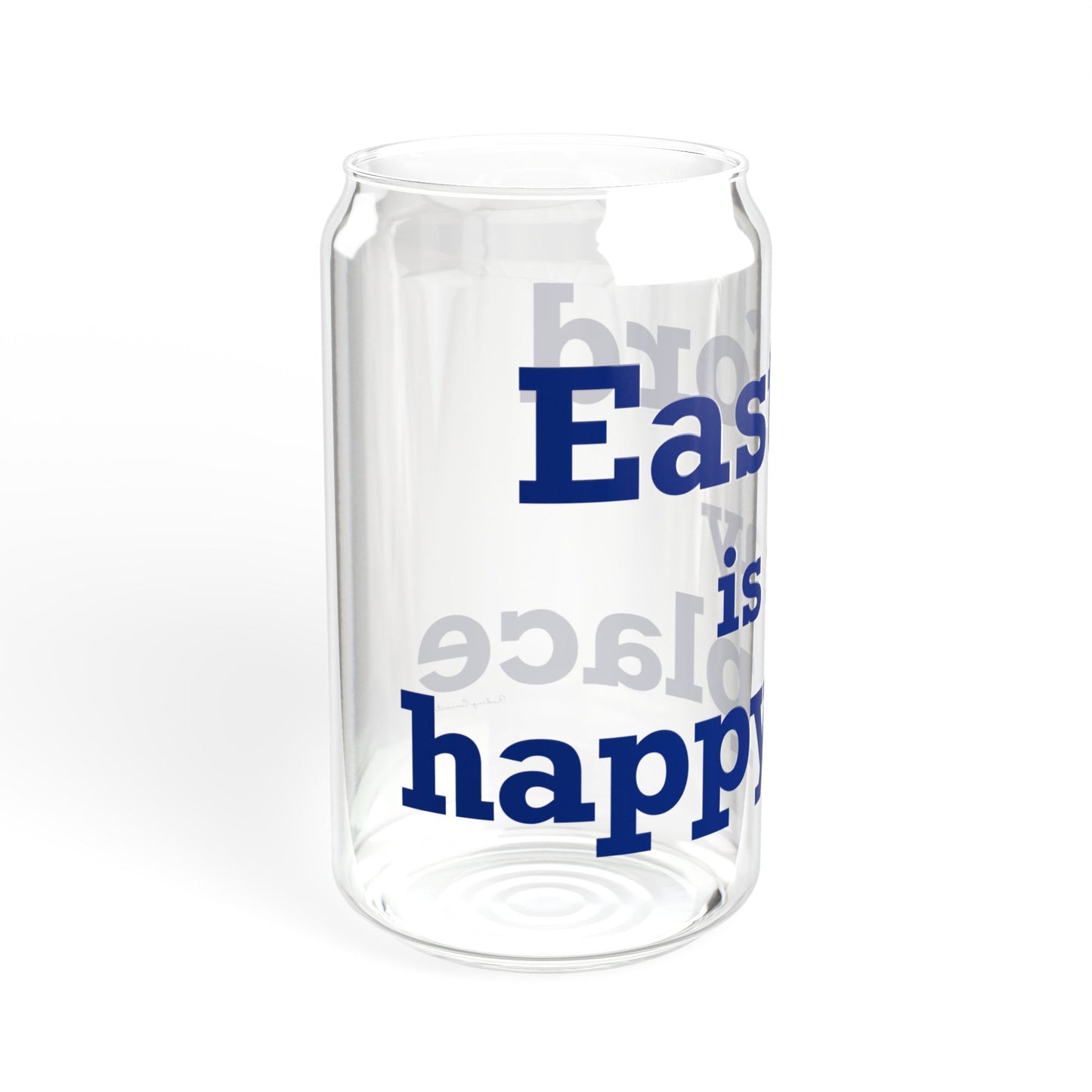 Eastford is My Happy Place Sipper Glass, 16oz
