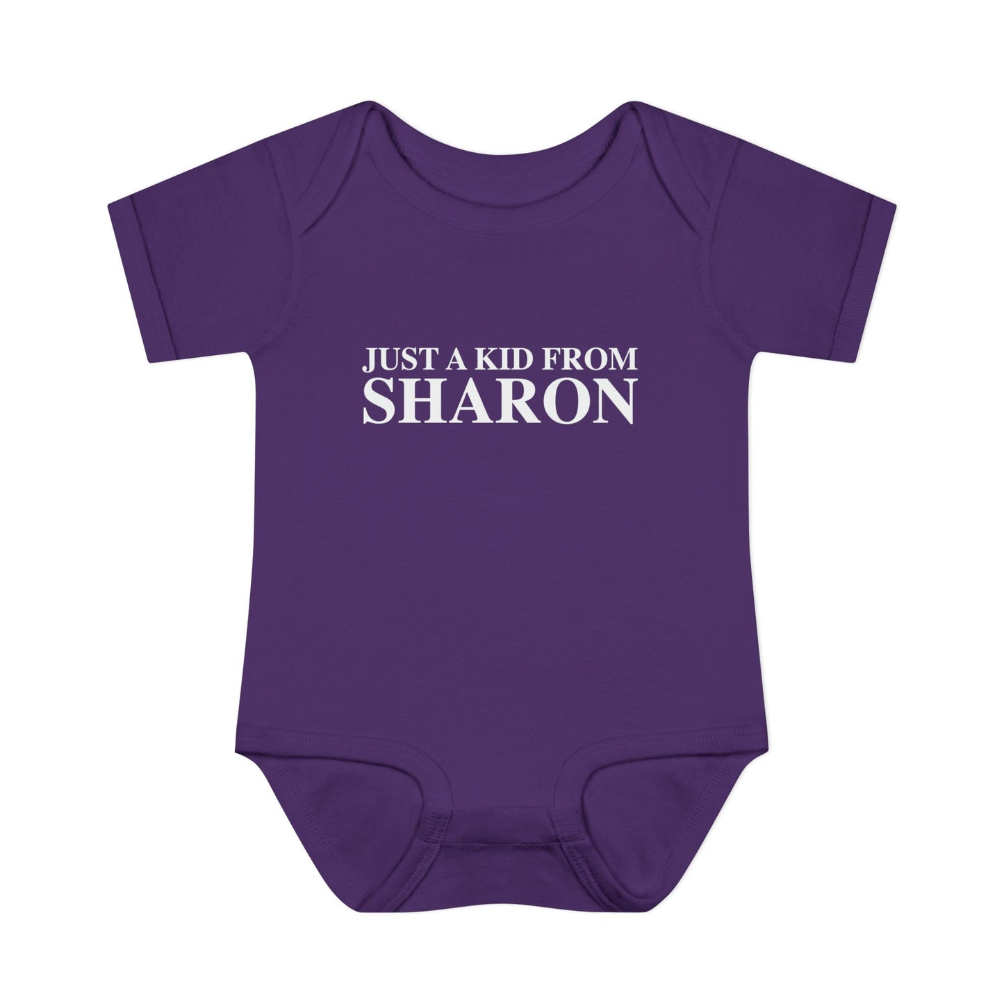 Just a kid from Sharon Infant Baby Rib Bodysuit