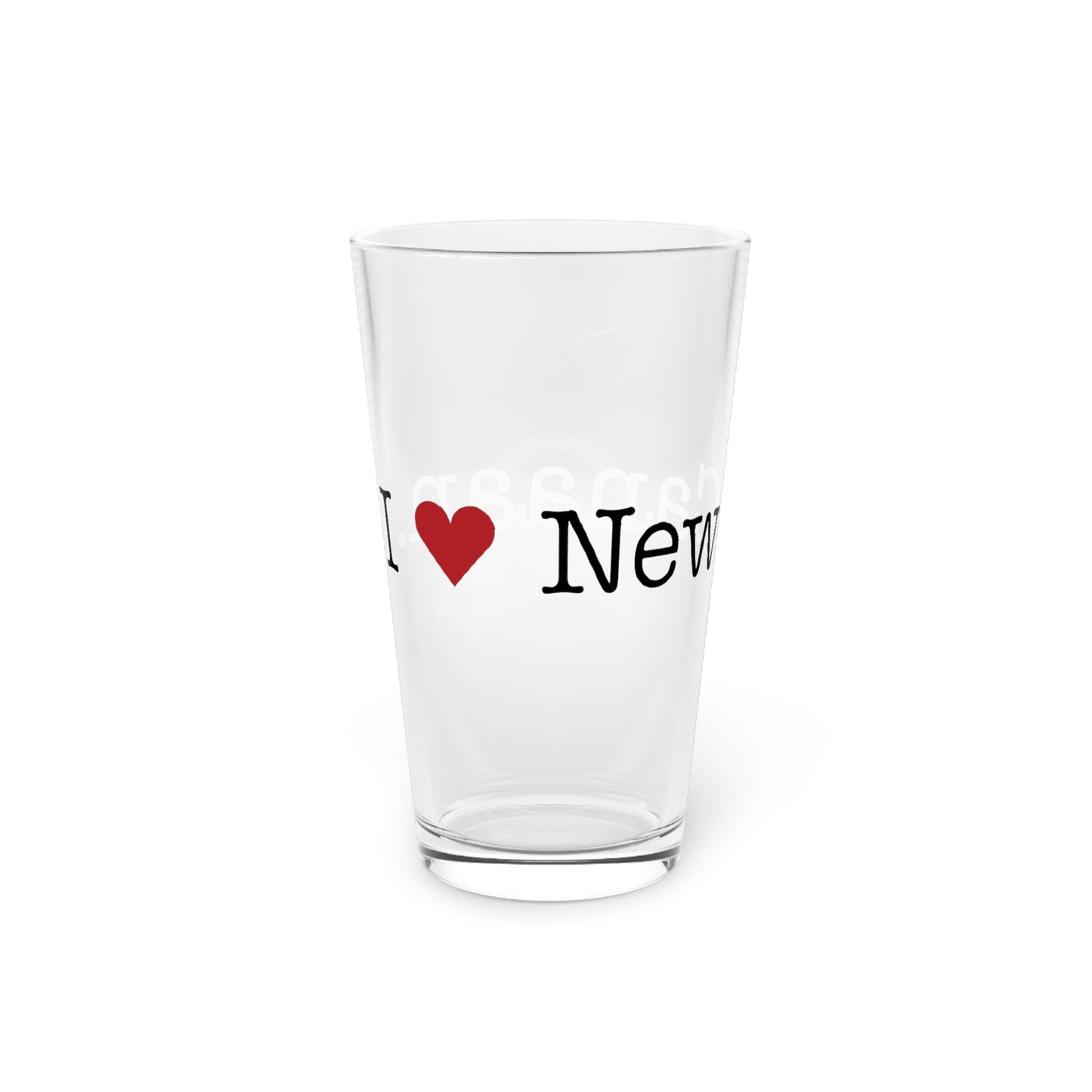 I Heart New Canaan. Pint Glass, 16oz