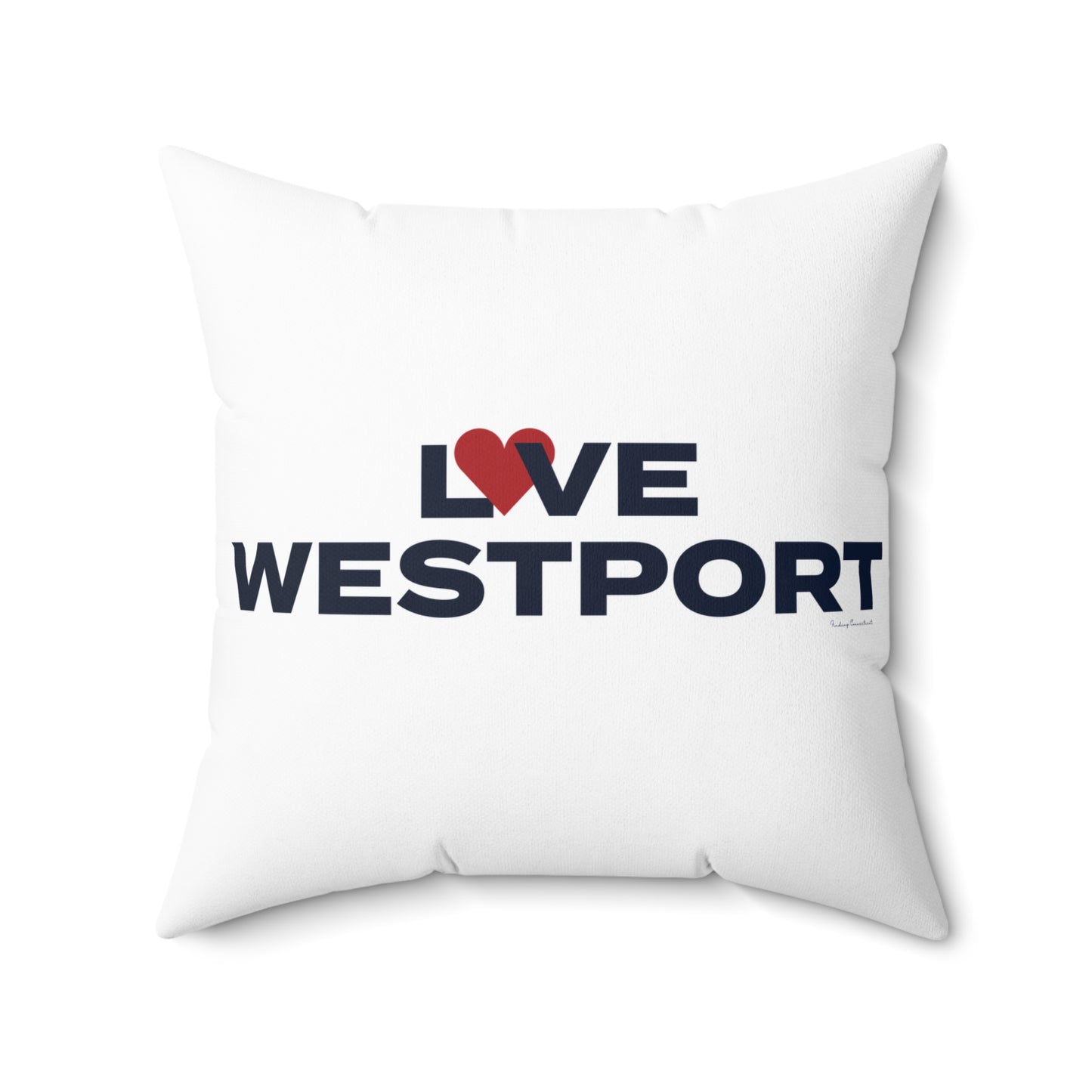 Love Westport Spun Polyester Square Pillow
