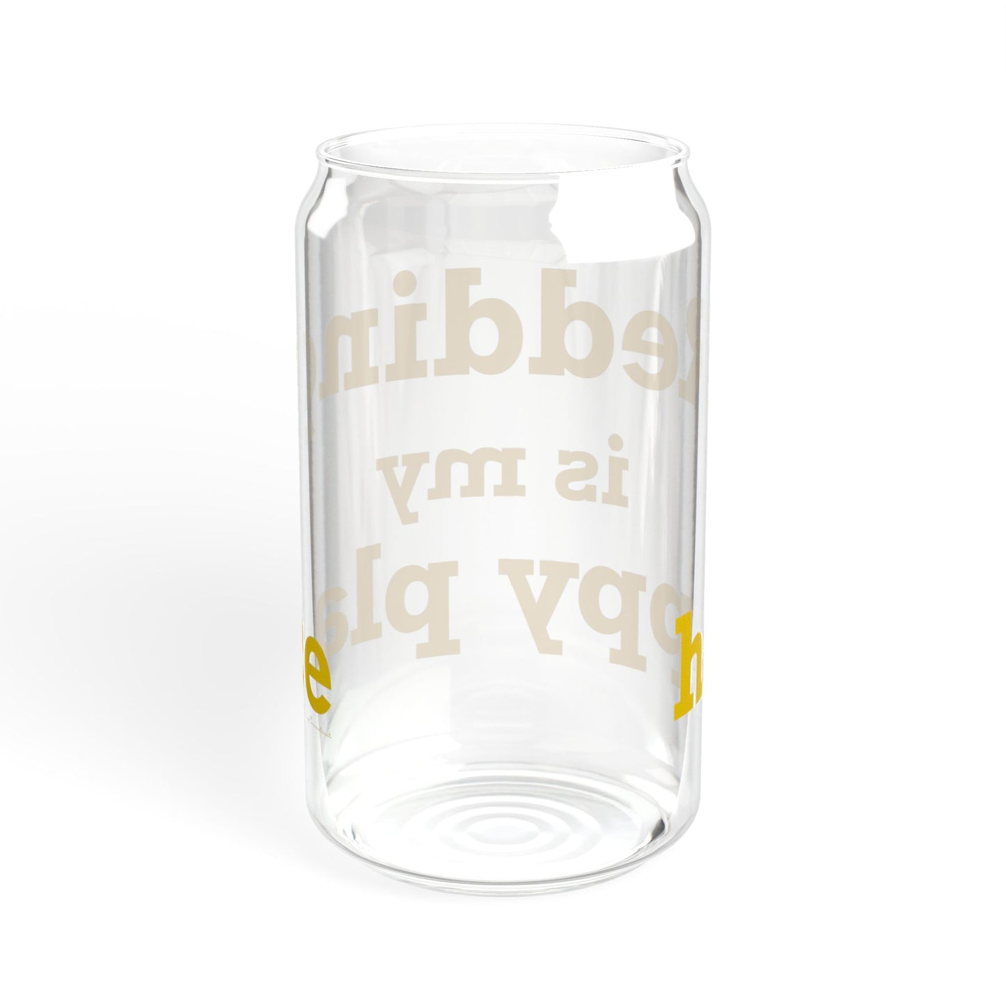 Redding Is My Happy Place Sipper Glass, 16oz