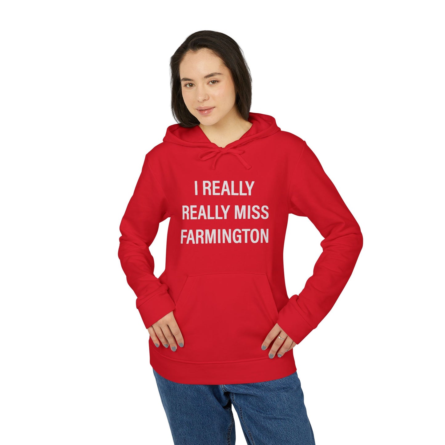 I Really Really Miss Farmington adidas Unisex Fleece Hoodie