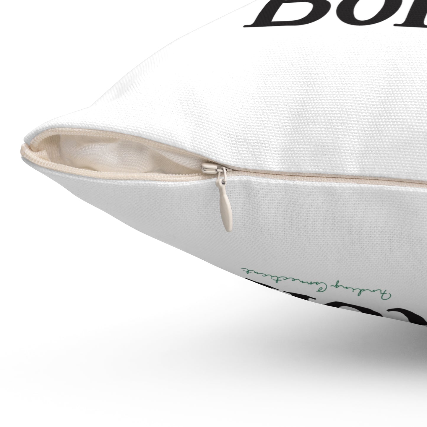 I Clover Bolton Spun Polyester Square Pillow