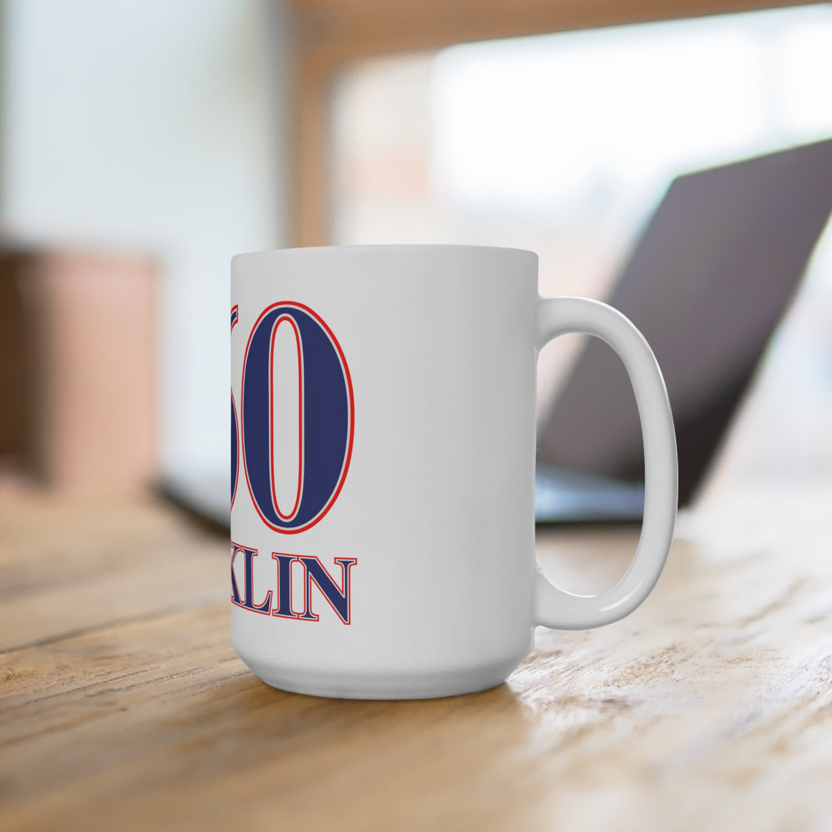 860 Franklin Red, White & Blue Mug 15oz