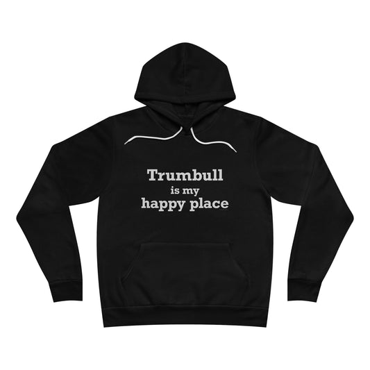 Trumbull Is My Happy Place Unisex Sponge Fleece Pullover Hoodie Sweatshirt
