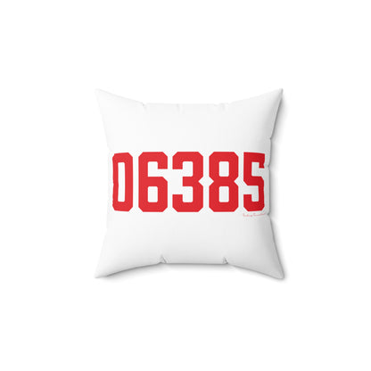 06385 Waterford Connecticut Zip Code Spun Polyester Square Pillow