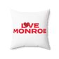 Love Monroe Spun Polyester Square Pillow