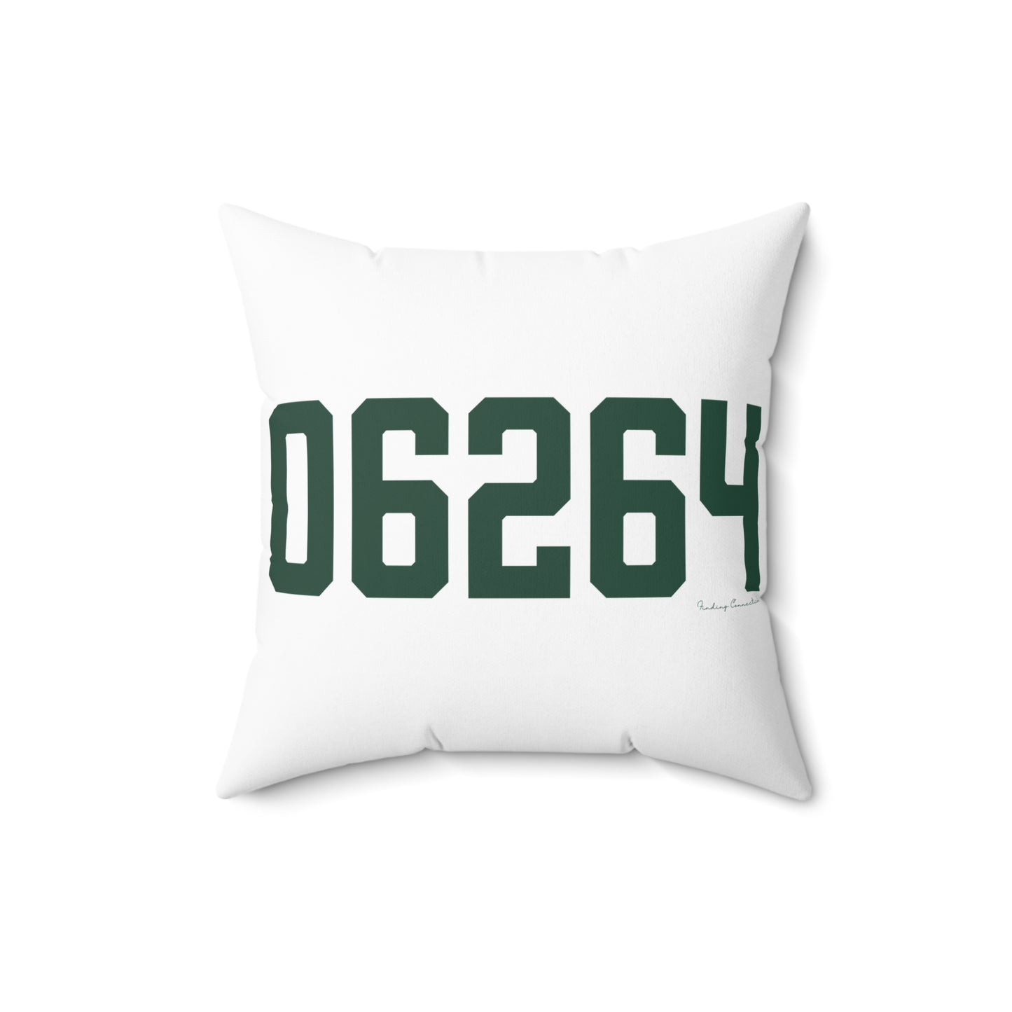 06264 Scotland Connecticut Zip Code Spun Polyester Square Pillow