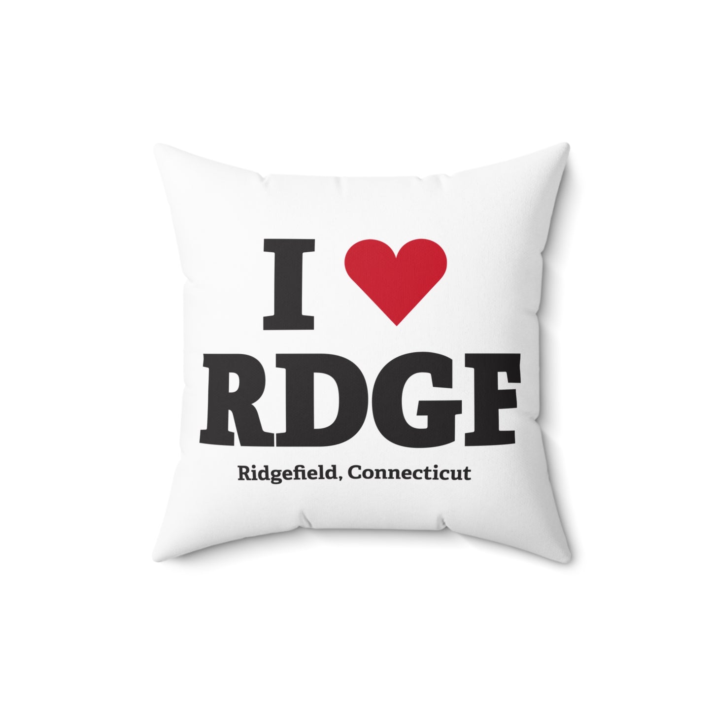 I Heart RDGF Spun Polyester Square Pillow