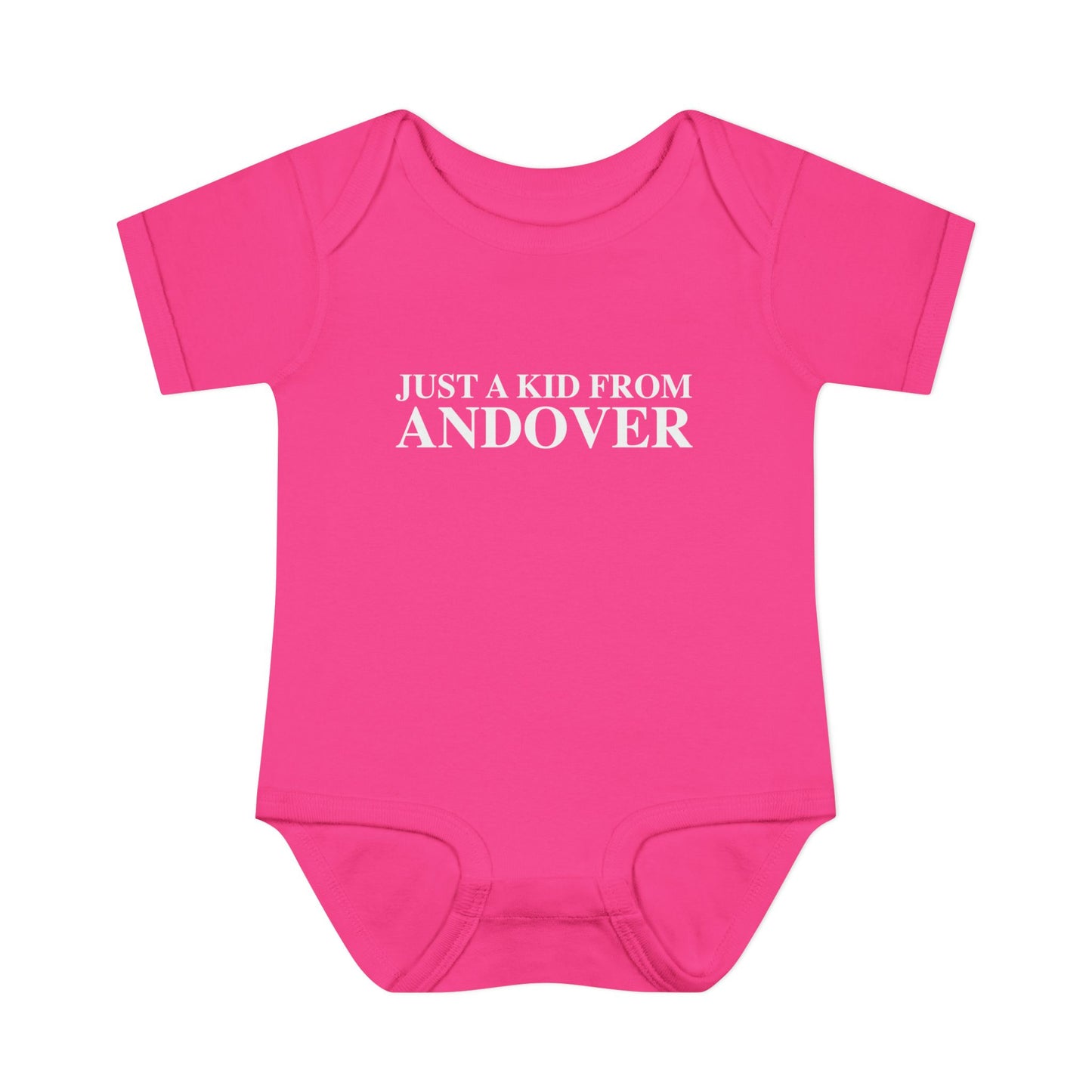 Just a kid from Andover Infant Baby Rib Bodysuit