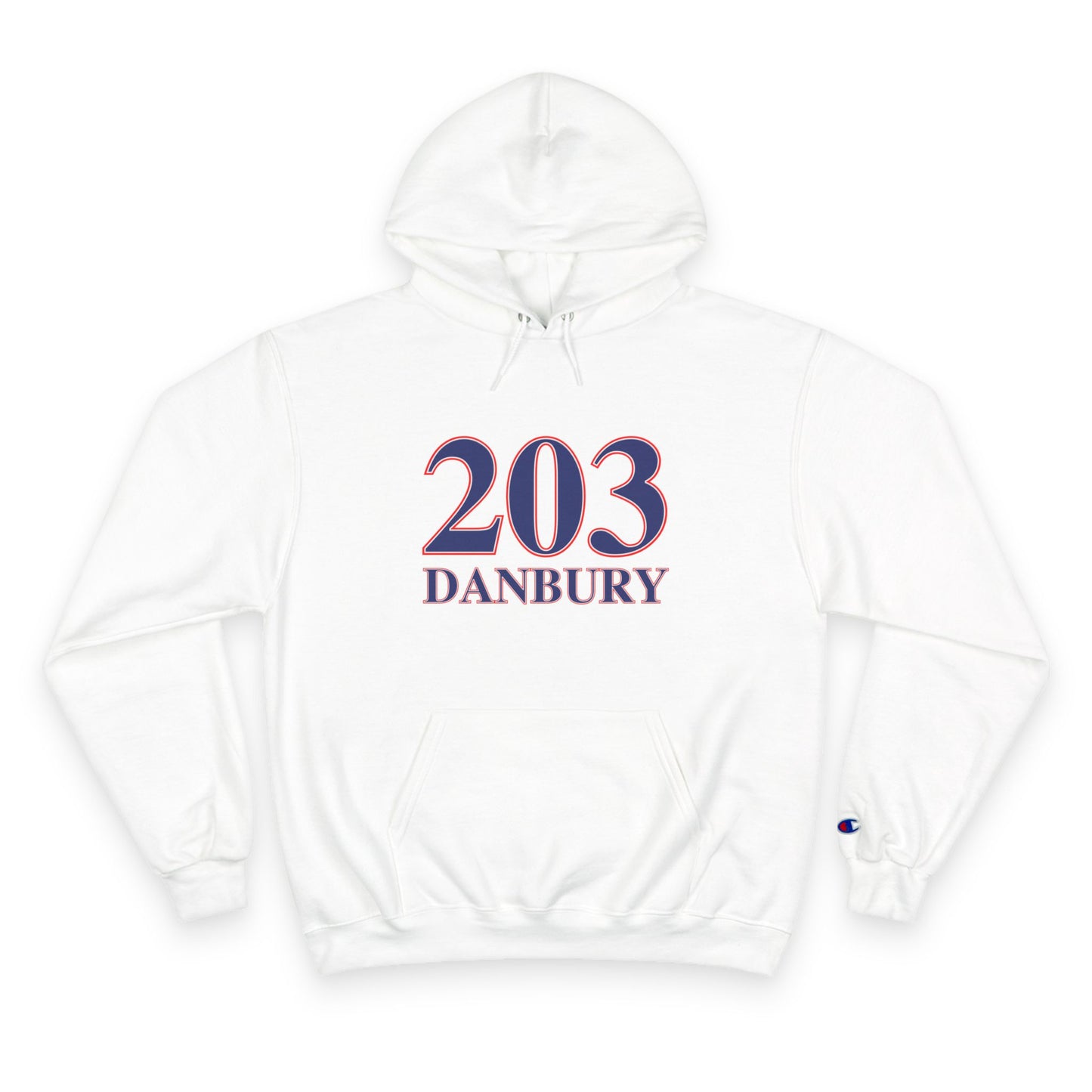 203 Danbury Red, White & Blue Champion Hoodie