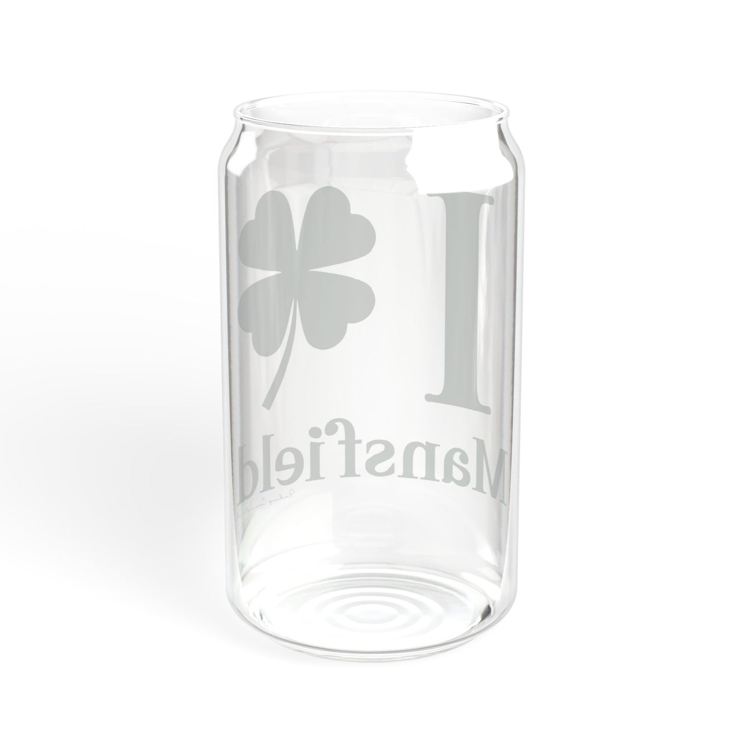 I Clover Mansfield Sipper Glass, 16oz