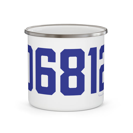 06812 New Fairfield Connecticut Zip Code Enamel Camping Mug