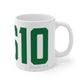06610  Bridgeport Connecticut Zip Code Mug 11oz