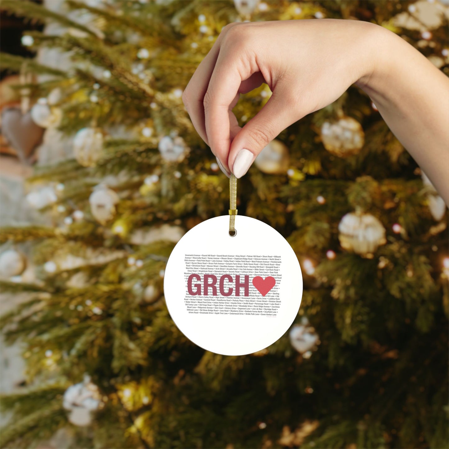 Greenwich Love Glass Ornaments