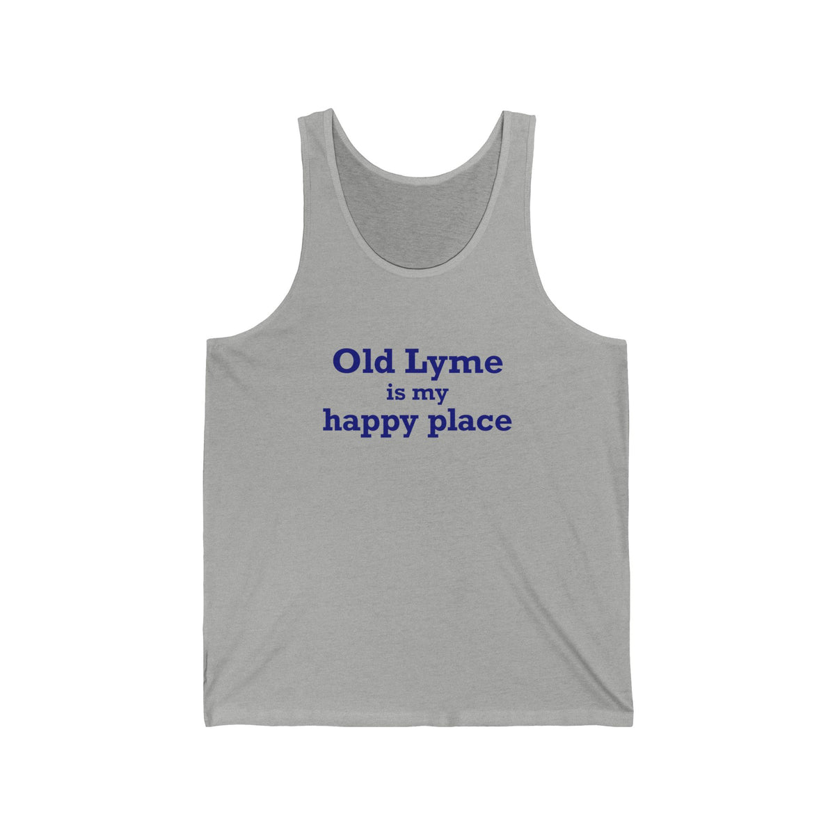 Old Lyme is My Happy Place Unisex Jersey Tank Top