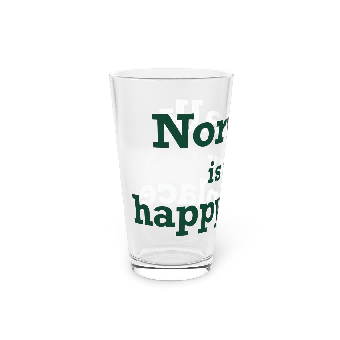 Norwalk is my Happy Place Pint Glass, 16oz