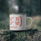Stamford Coordinates Enamel Camping Mug