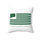 Greenwich Connecticut St Patrick’s Day Flag Spun Polyester Square Pillow