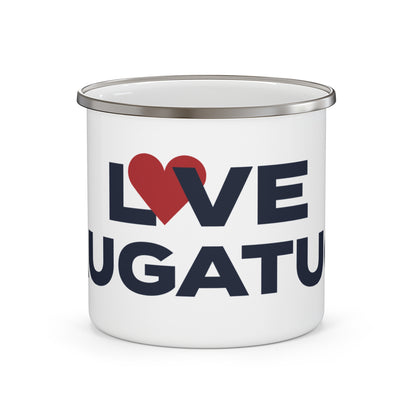 Love Saugatuck Enamel Camping Mug