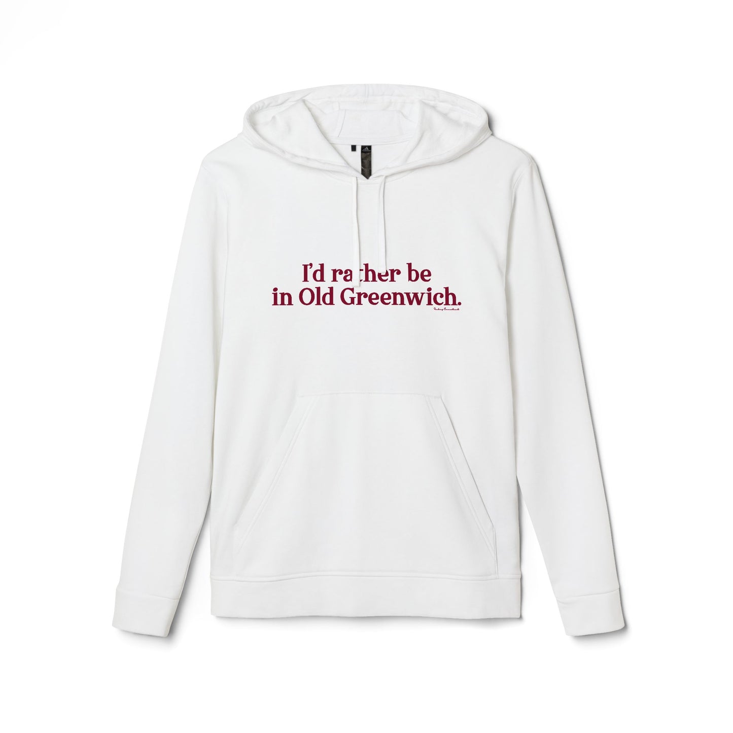 I’d rather be in Old Greenwich adidas Unisex Fleece Hoodie