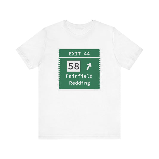 Vintage Merritt Parkway Exit 44 Sign Unisex Jersey Short Sleeve T-Shirt