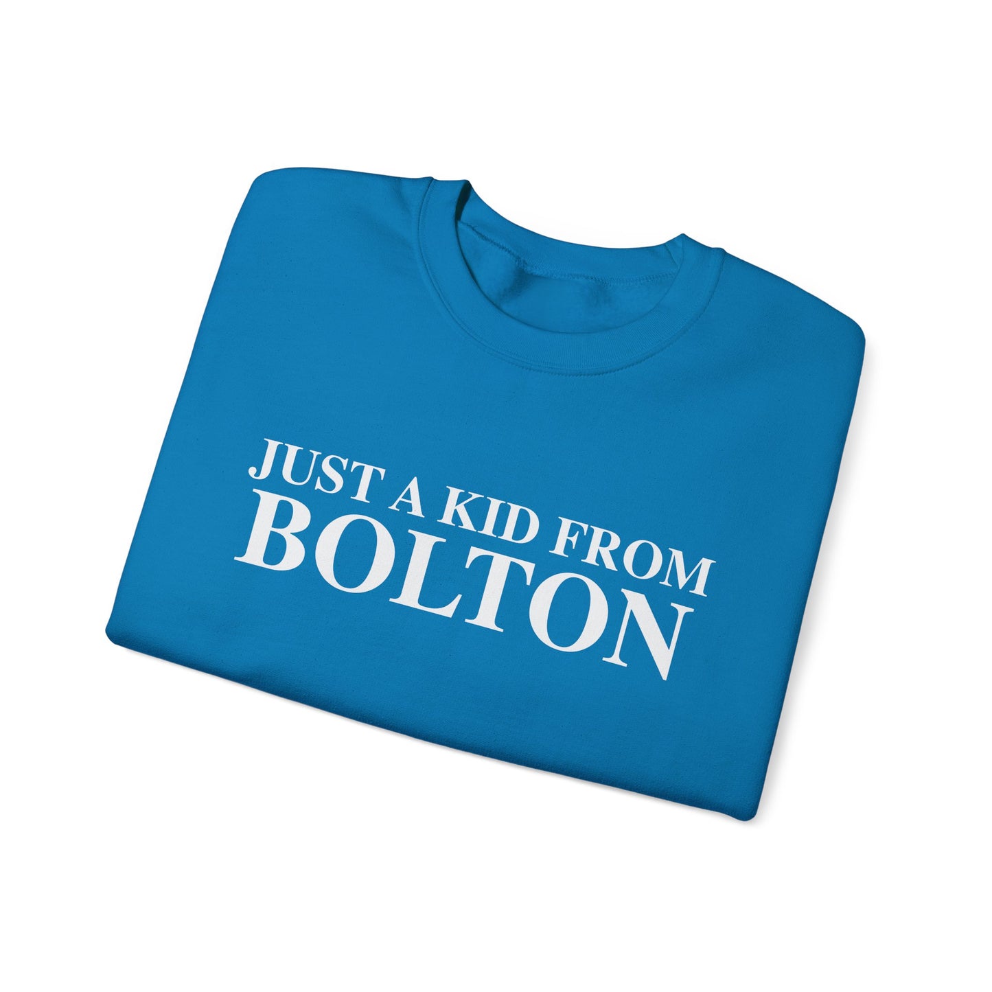 Just a kid from Bolton Unisex Heavy Blend™ Crewneck Sweatshirt