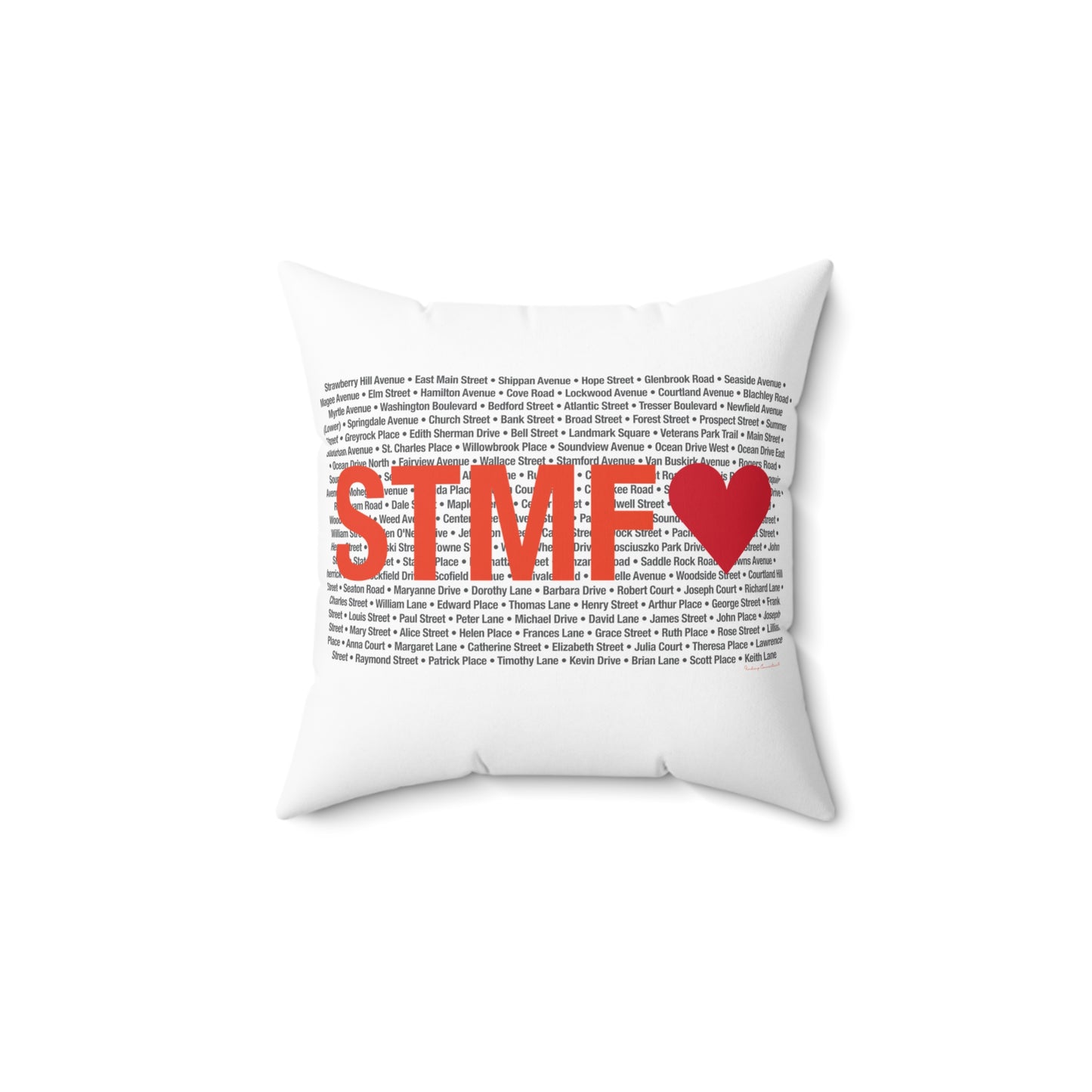 Stamford Love Spun Polyester Square Pillow