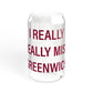 I Really Really Miss Greenwich Sipper Glass, 16oz