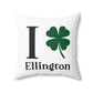 I Clover Ellington Spun Polyester Square Pillow