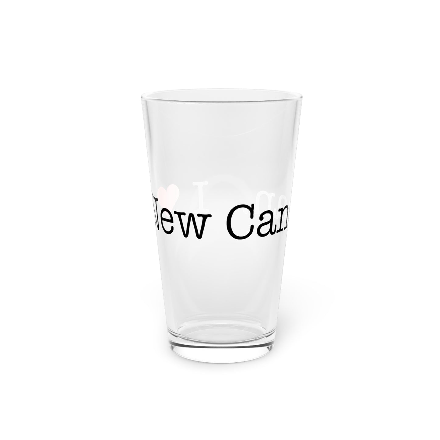 I Heart New Canaan. Pint Glass, 16oz