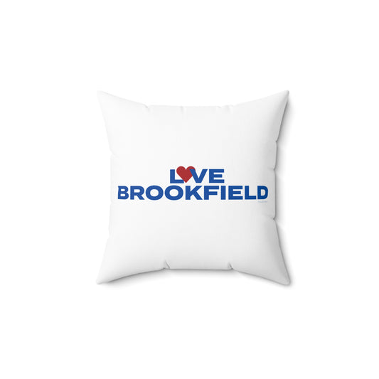 Love Brookfield Spun Polyester Square Pillow