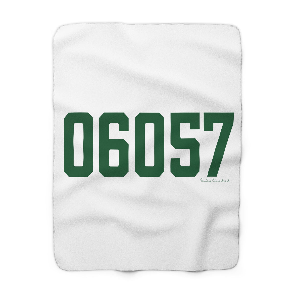 06057 New Hartford Connecticut Zip Code Sherpa Fleece Blanket