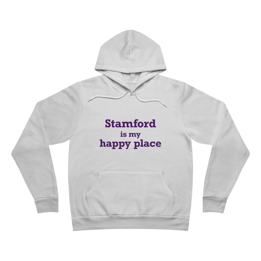 Stamford Is My Happy Place Unisex Sponge Fleece Pullover Hoodie
