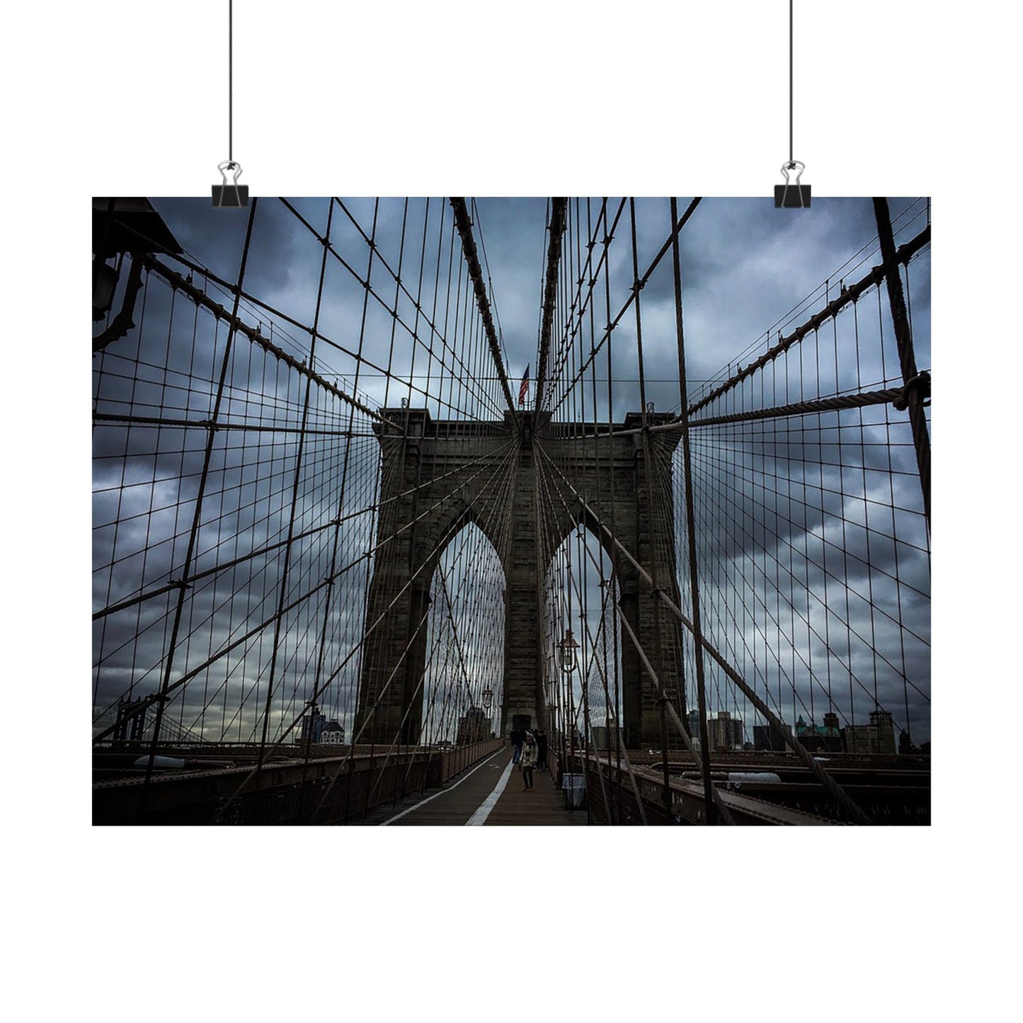 In the middle of the bridge Matte Horizontal Posters