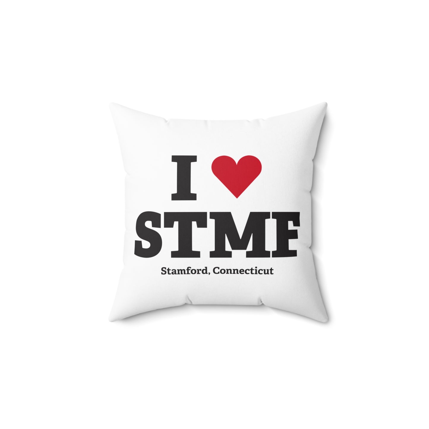 I Heart STMF  Spun Polyester Square Pillow