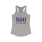 860 Clinton Red White & Blue Women's Ideal Racerback Tank Top