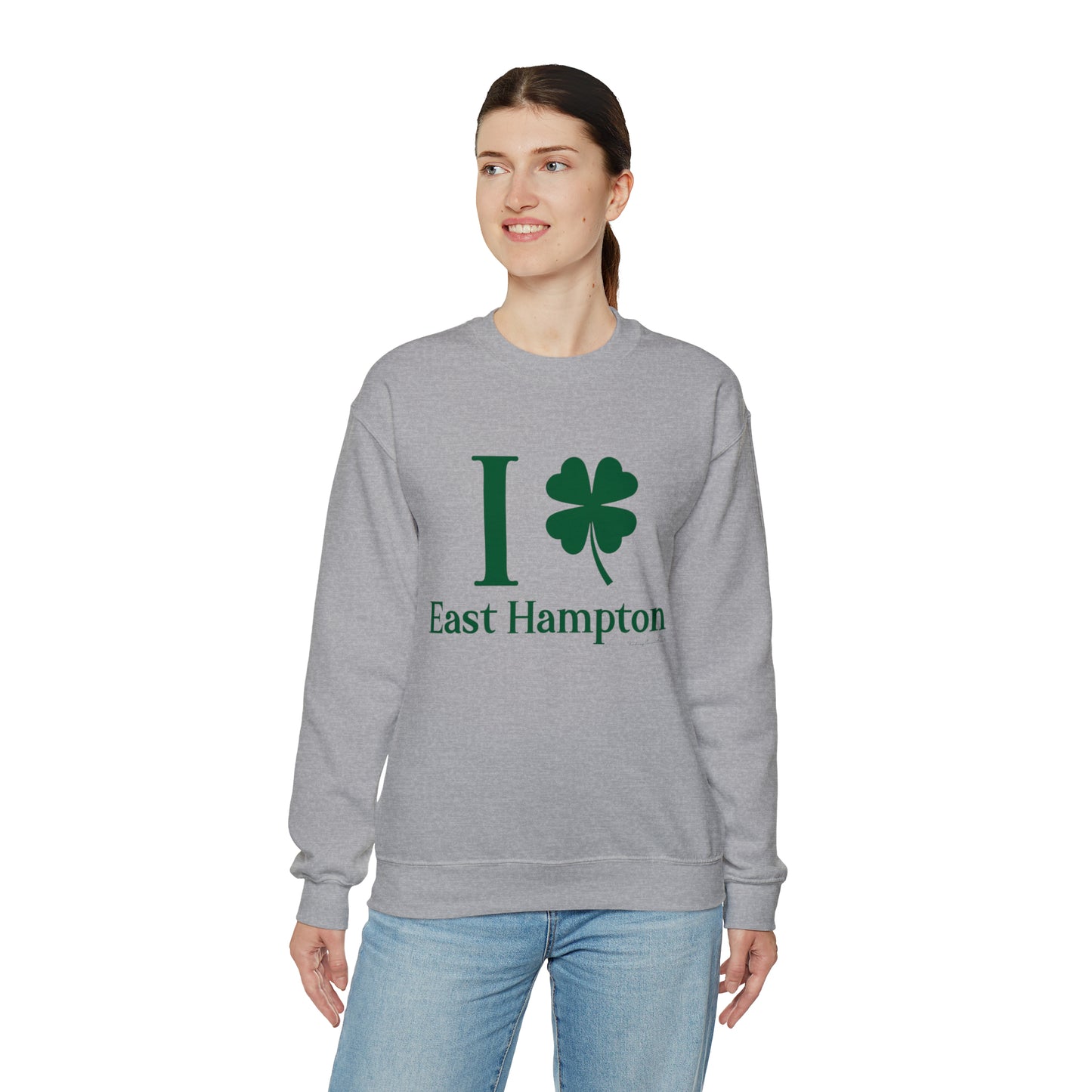 I Clover East Hampton (green) Unisex Heavy Blend™ Crewneck Sweatshirt