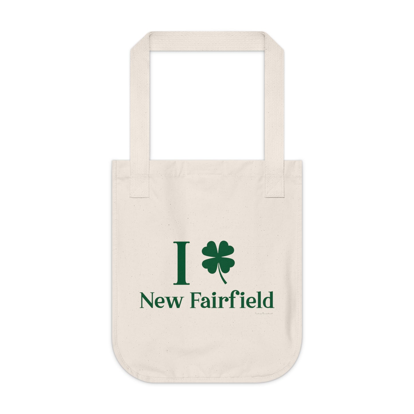 I Clover New Fairfield  Organic Canvas Tote Bag