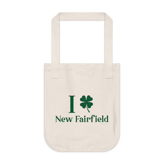 I Clover New Fairfield  Organic Canvas Tote Bag