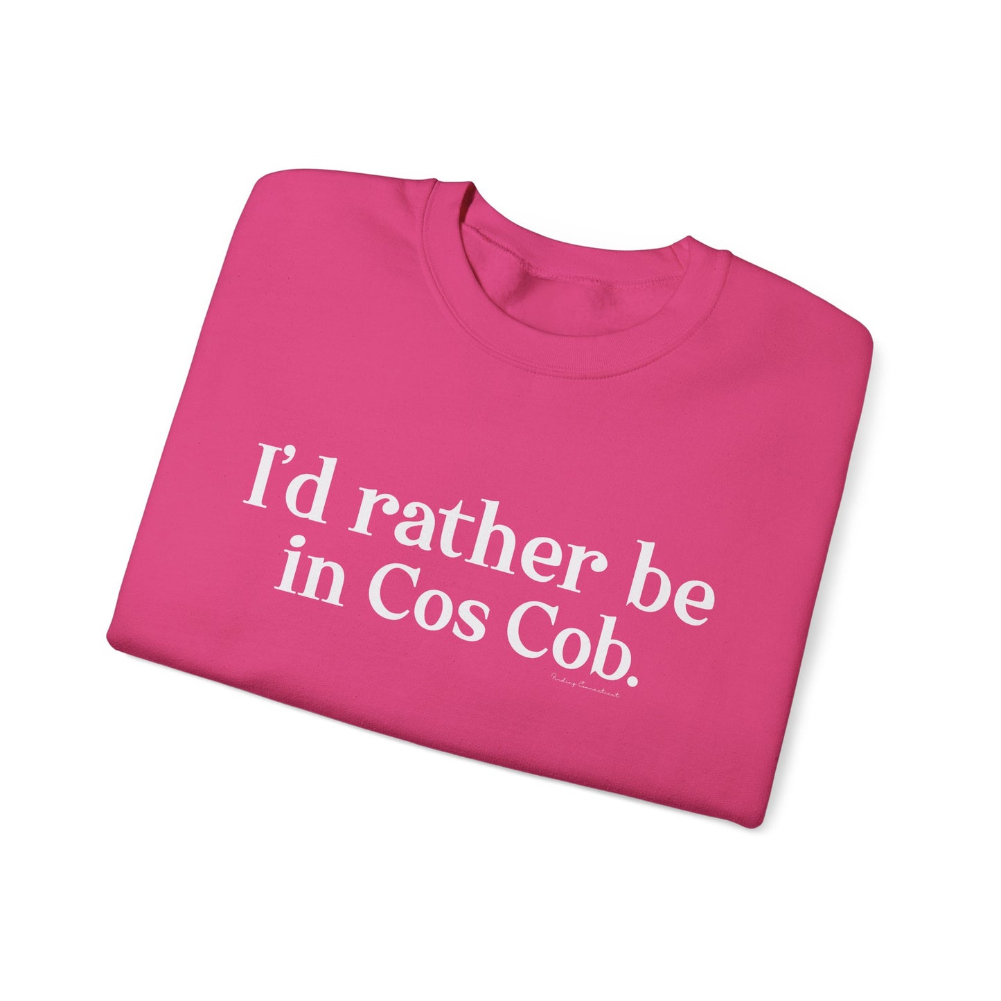 I’d rather be in Cos Cob Unisex Heavy Blend™ Crewneck Sweatshirt