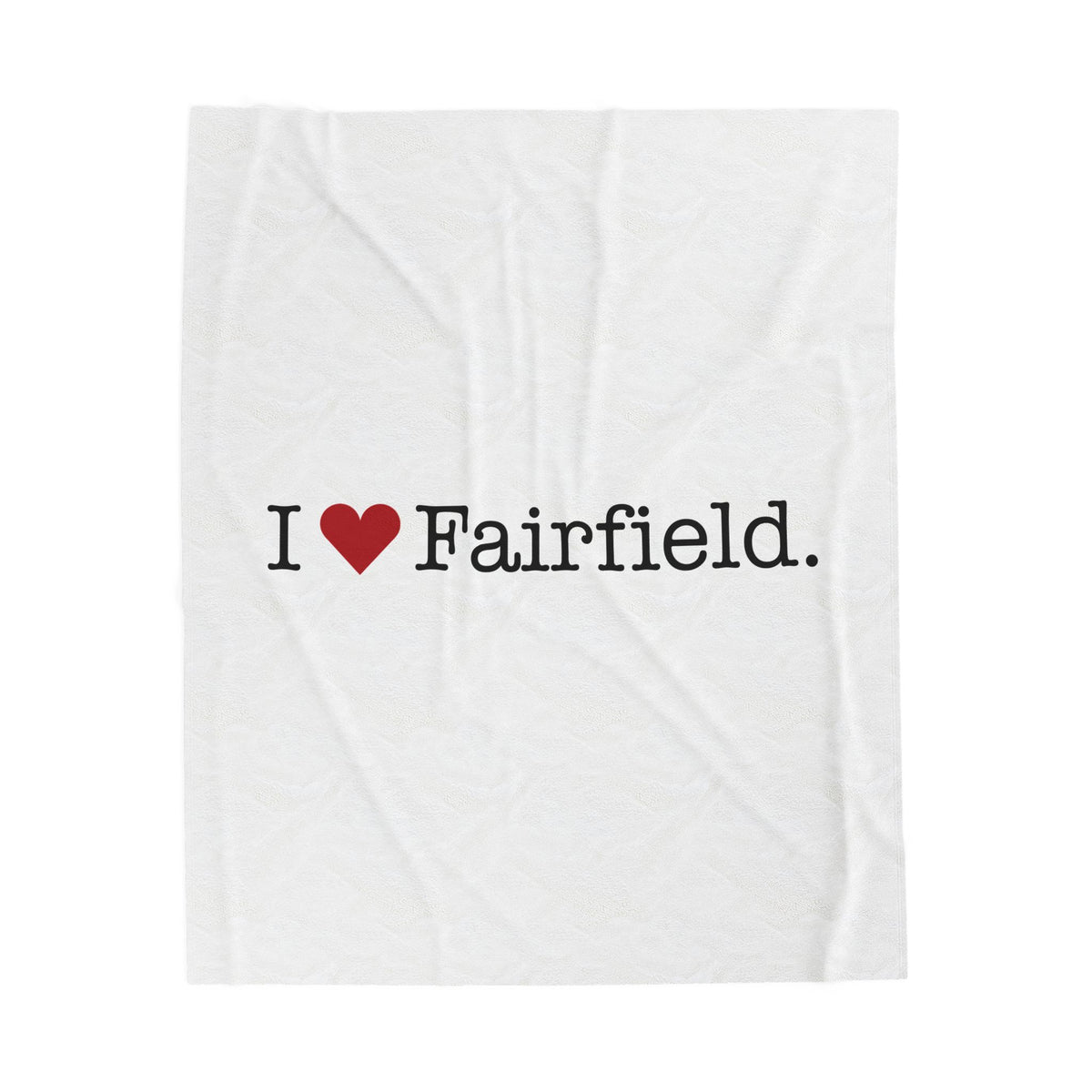 I Heart Fairfield.  Velveteen Plush Blanket