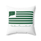 Weston Connecticut St Patrick’s Day Flag Spun Polyester Square Pillow