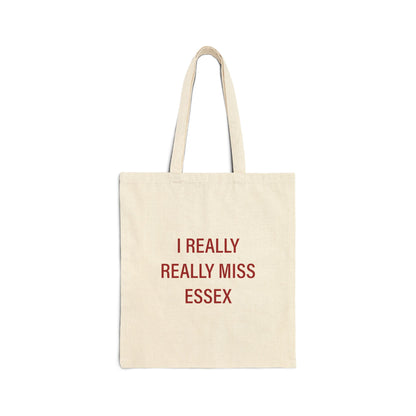 I Really Really Miss Essex Cotton Canvas Tote Bag